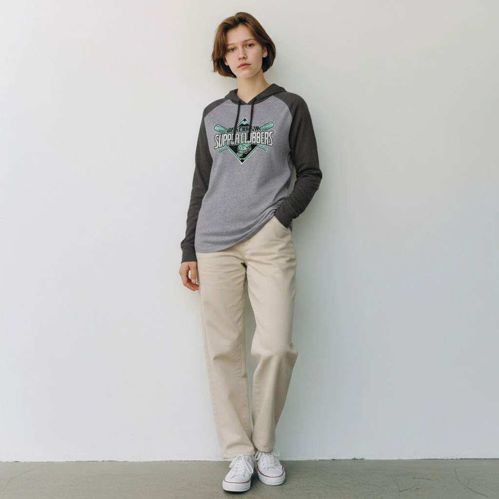 Wisconsin Supper Clubbers Raglan Hoodie T-Shirt - Image 3
