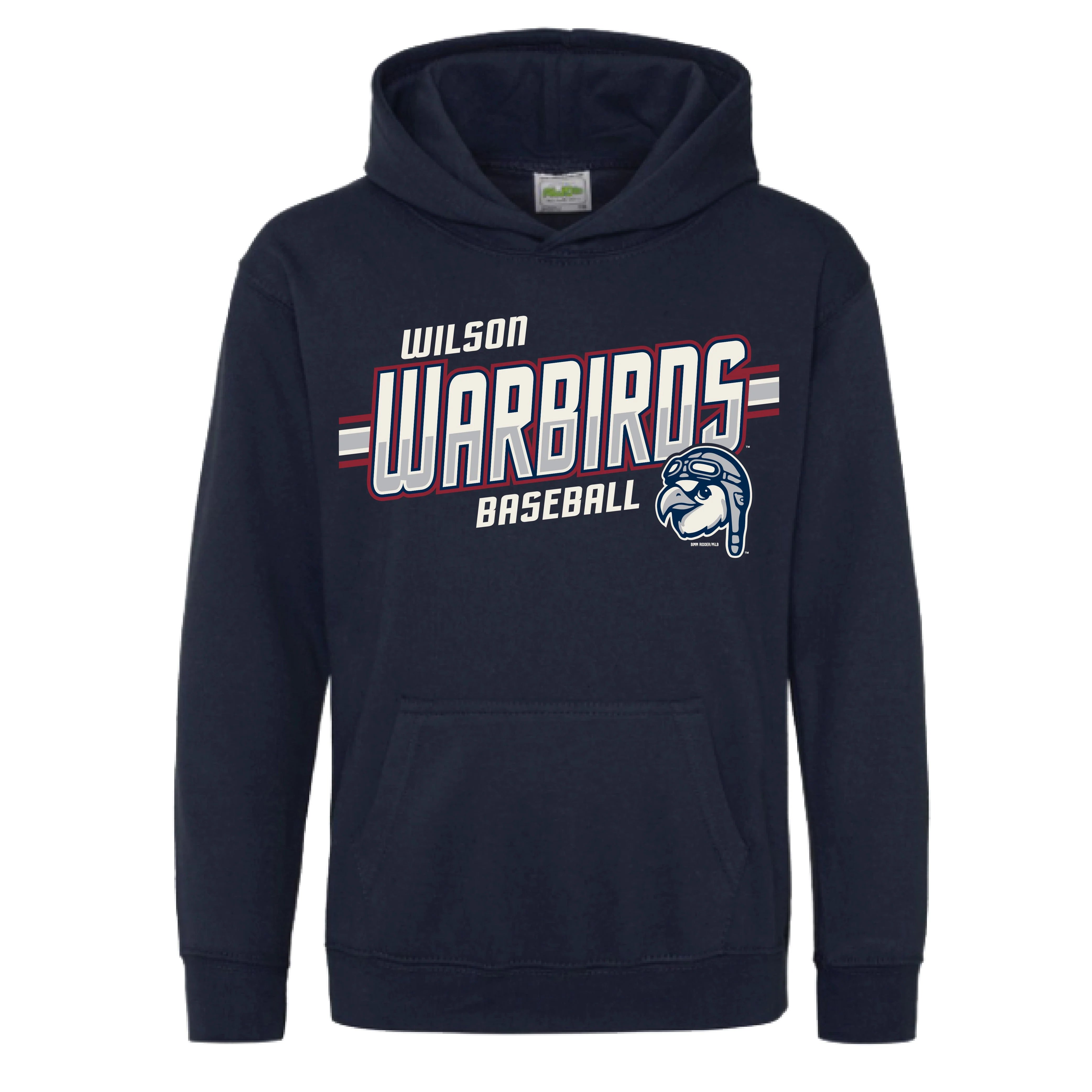 Wilson Warbirds Bimm Ridder Foul Ball Mascot Head Youth Hoodie