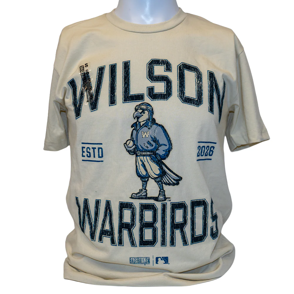 Wilson Warbirds Baseballism Mascot Head Mens Tee Mascot