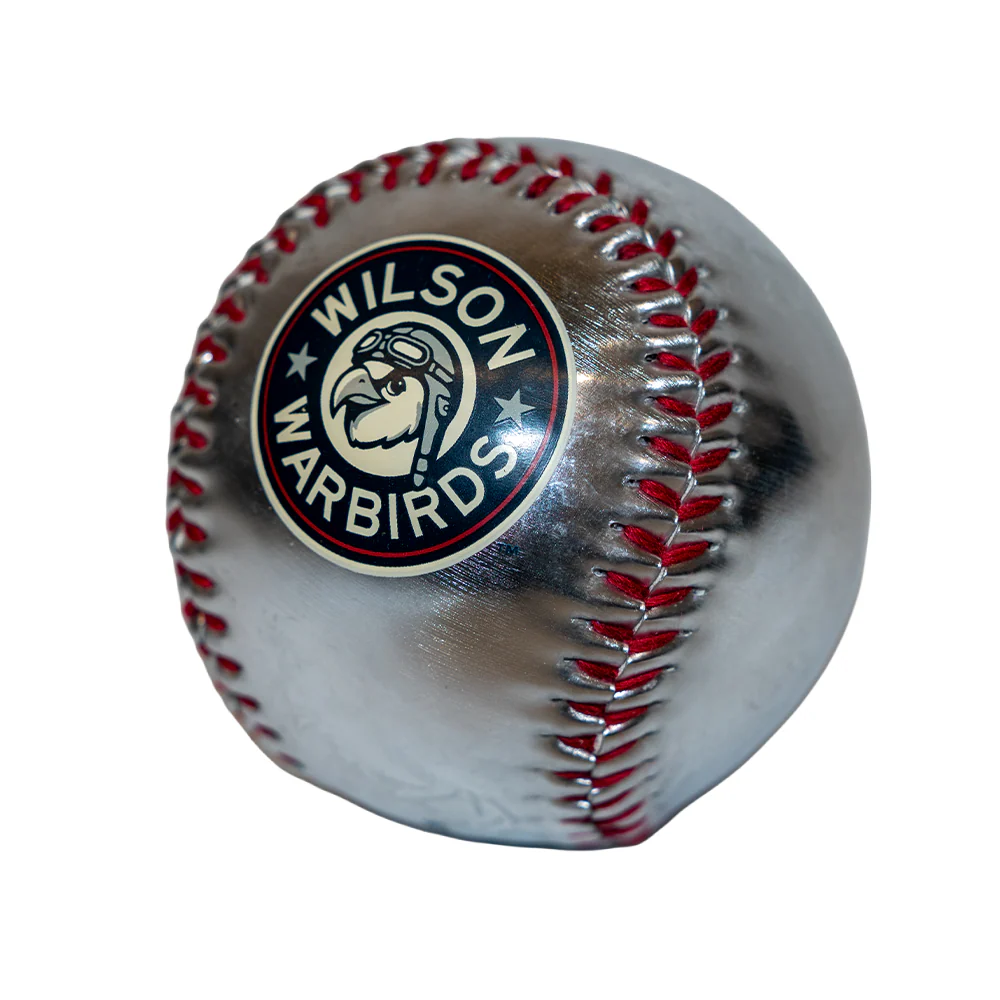 Wilson Warbirds BWM Primary Logo Baseball in Silver