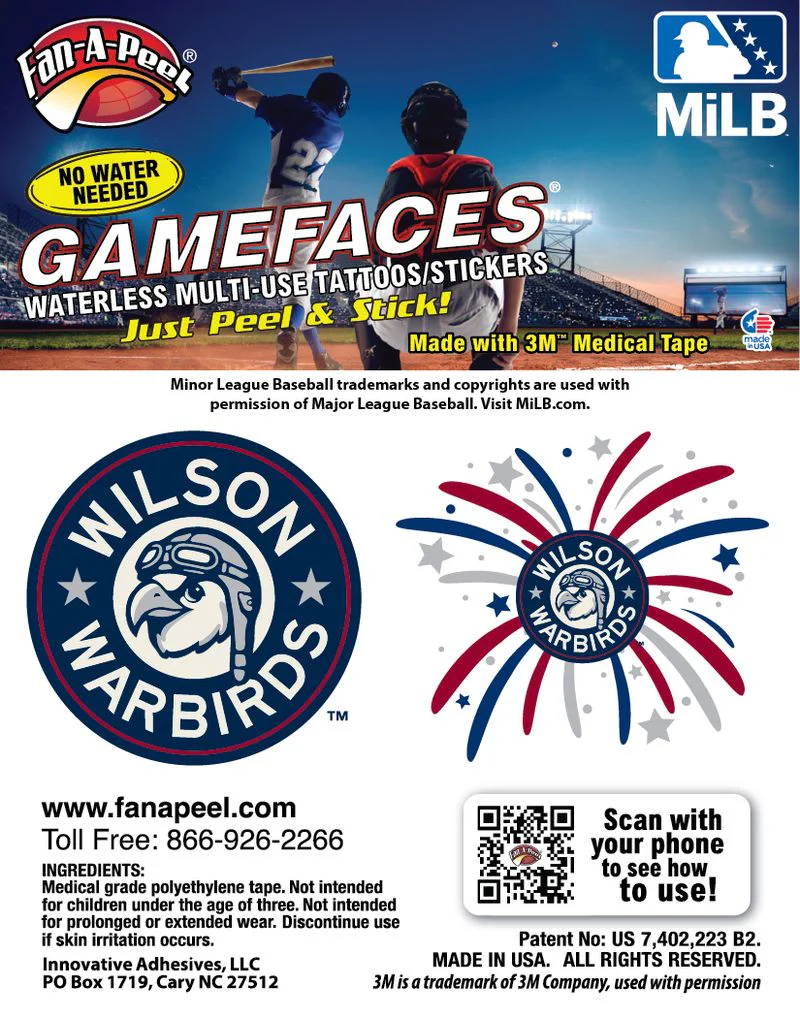 Wilson Warbirds Fanapeel Firework 2-Pack Decal