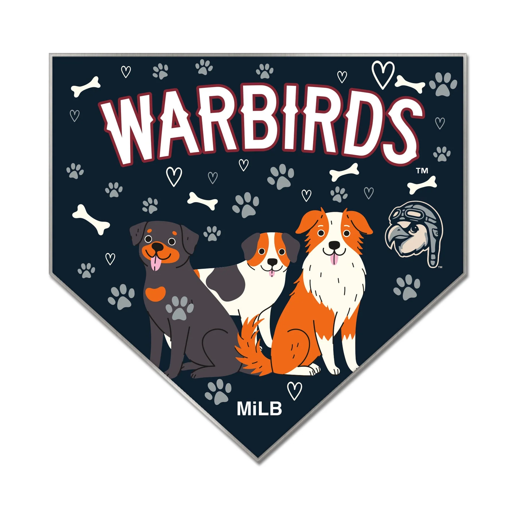 Wilson Warbirds WinCraft Home Plate Dog Pin