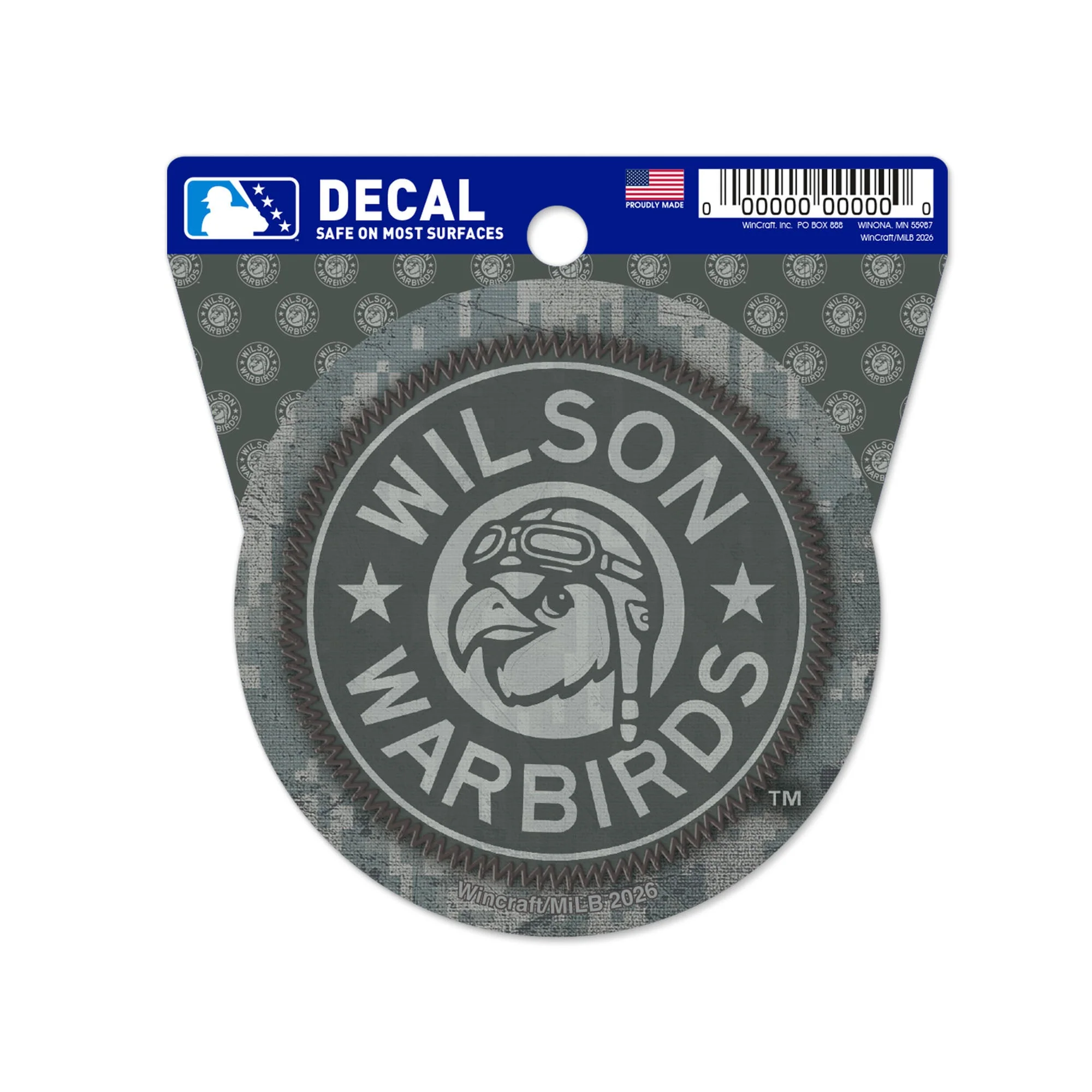 Wilson Warbirds WinCraft Primary Logo Military Decal