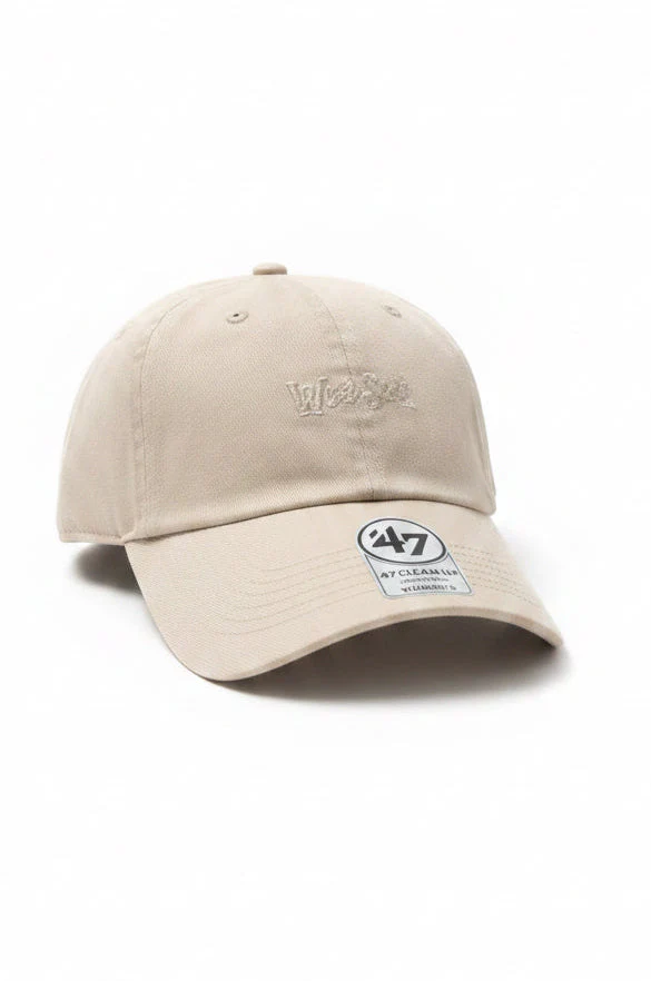 WORCESTER RED SOX 47 BRAND NATURAL WOMEN'S MINI SCRIPT CLEAN UP