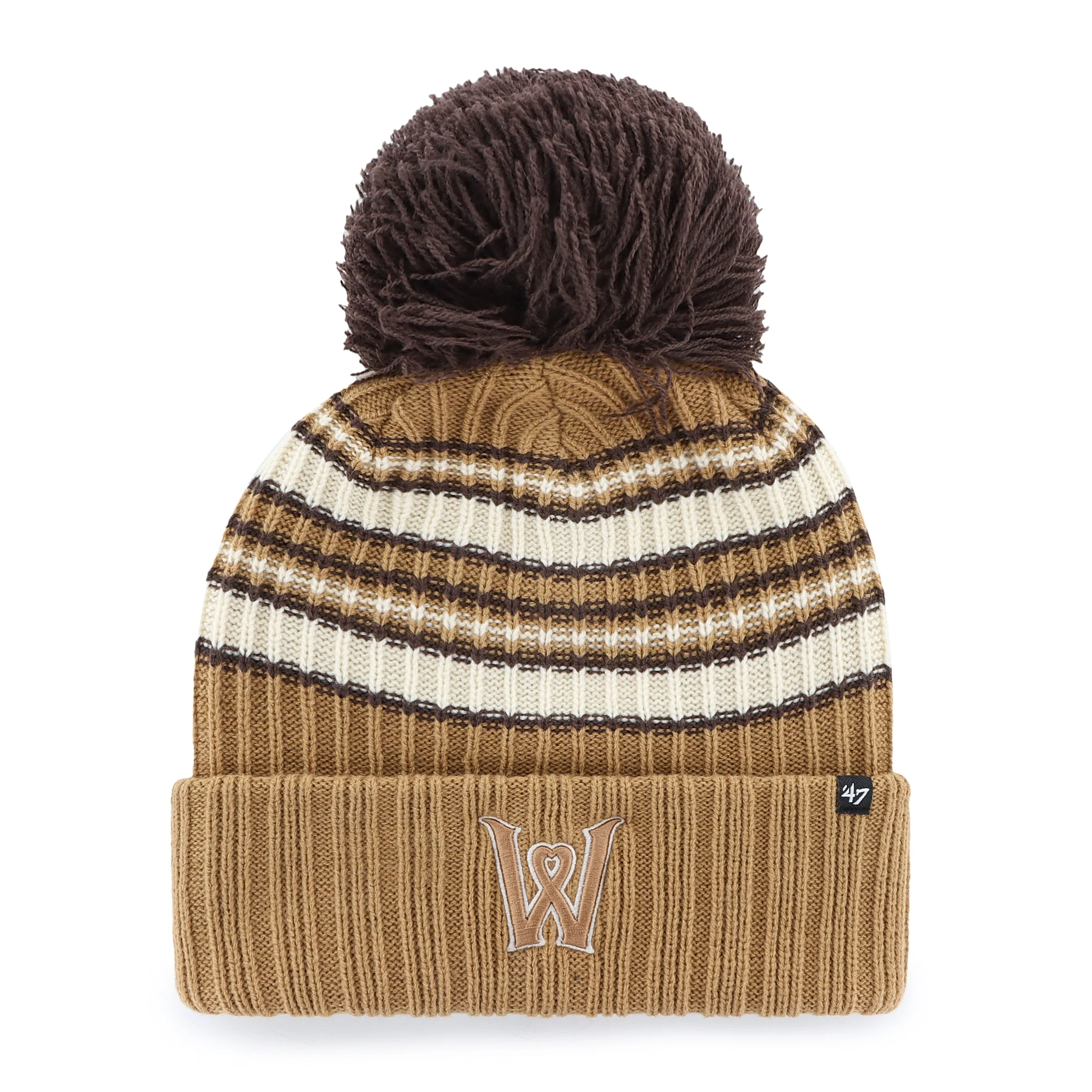 Worcester Red Sox 47 Brand Women's Espresso Cuff Knit