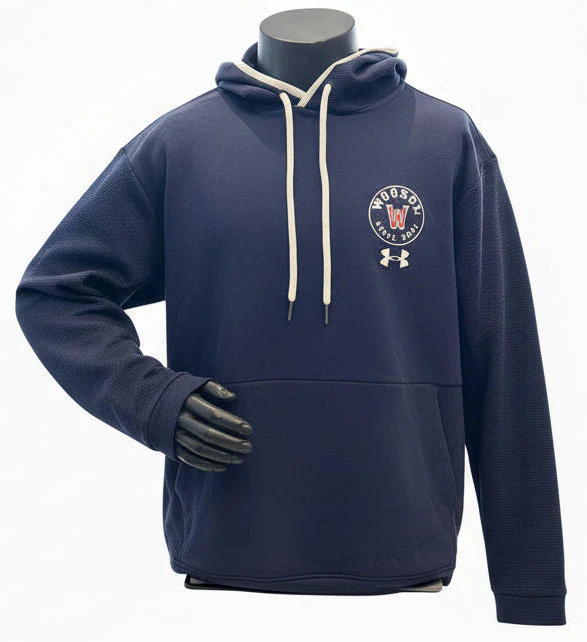 Worcester Red Sox Under Armour Navy Gameday DoubleKnit Rib Hoodie Marine