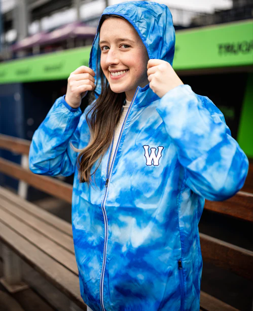 Worcester Red Sox Women's Blue Classic W Cloud Windbreaker - Image 2