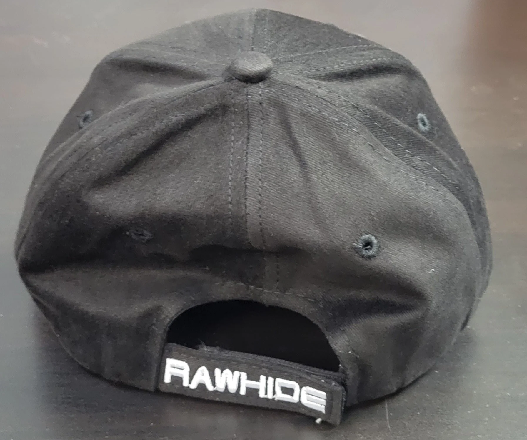 Youth Black Baseball Stitches Cap - Image 2