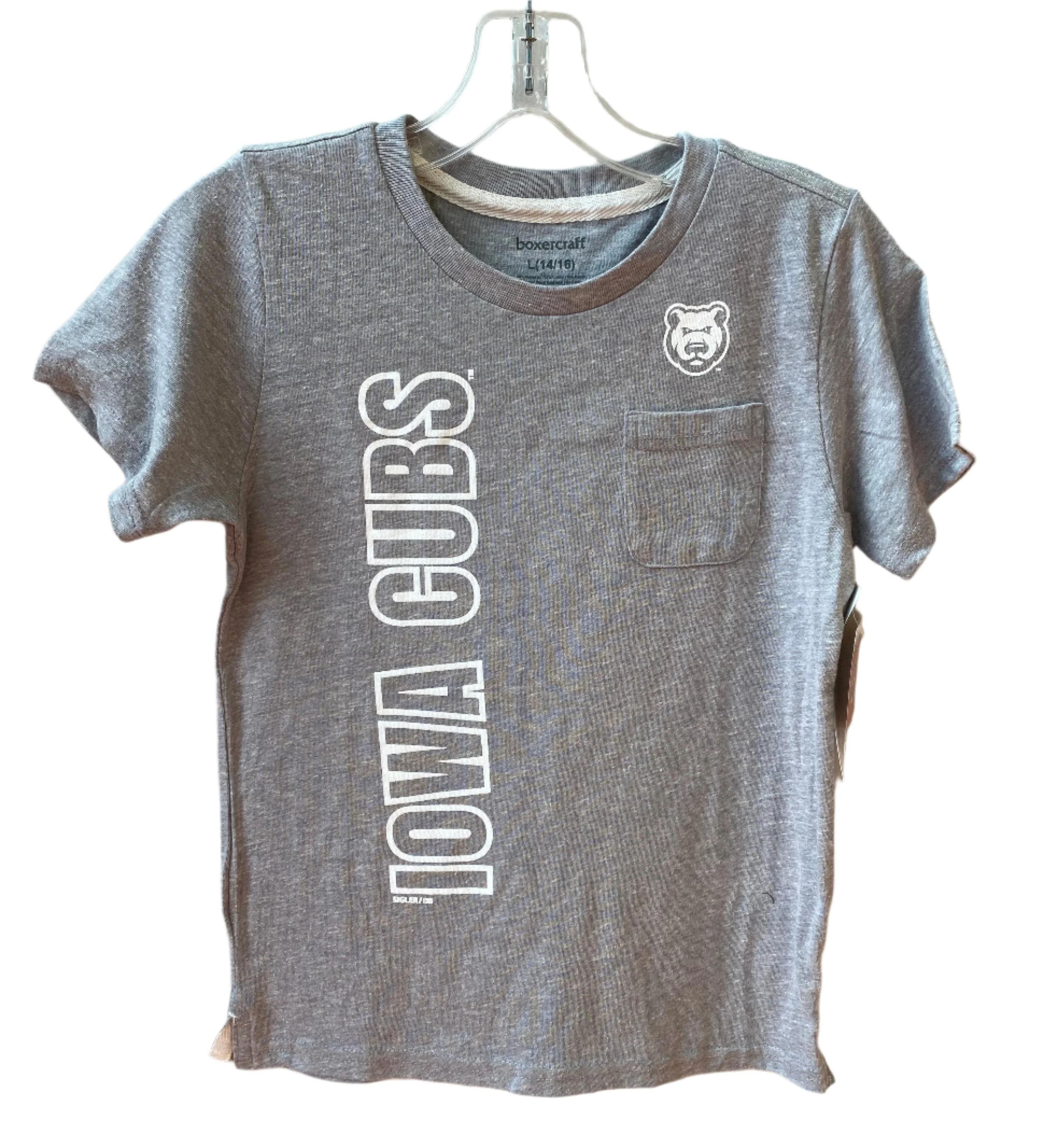 Youth Iowa Cubs Quarterback Pocket Tee