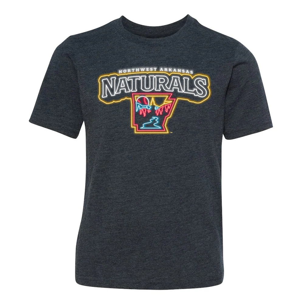 Youth Naturals Neon Primary Logo Tee