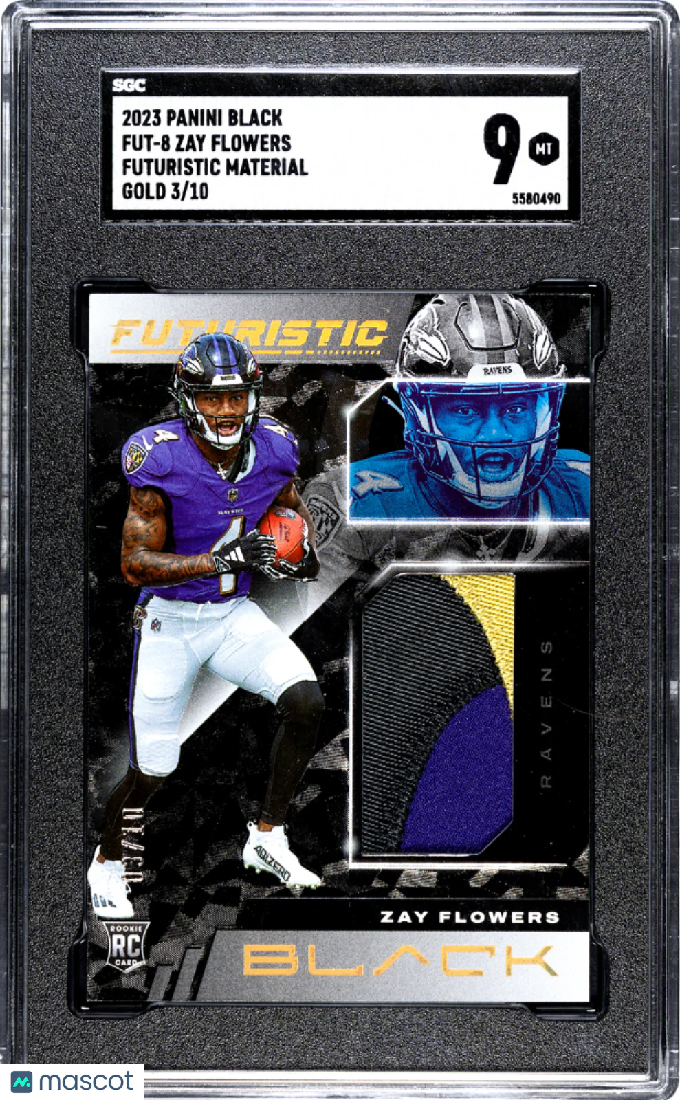 Zay Flowers 2023 Panini Black #FUT-8 Futuristic M